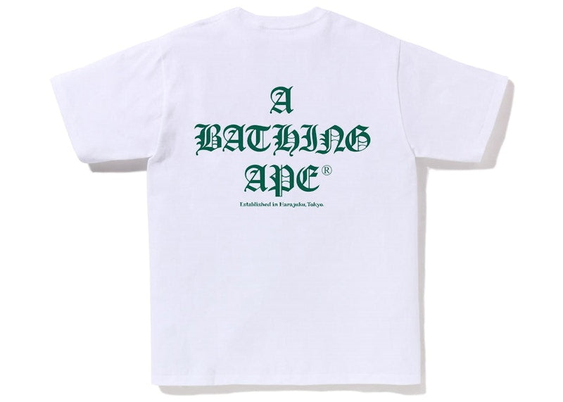 BAPE A Bathing Ape Logo Tee White