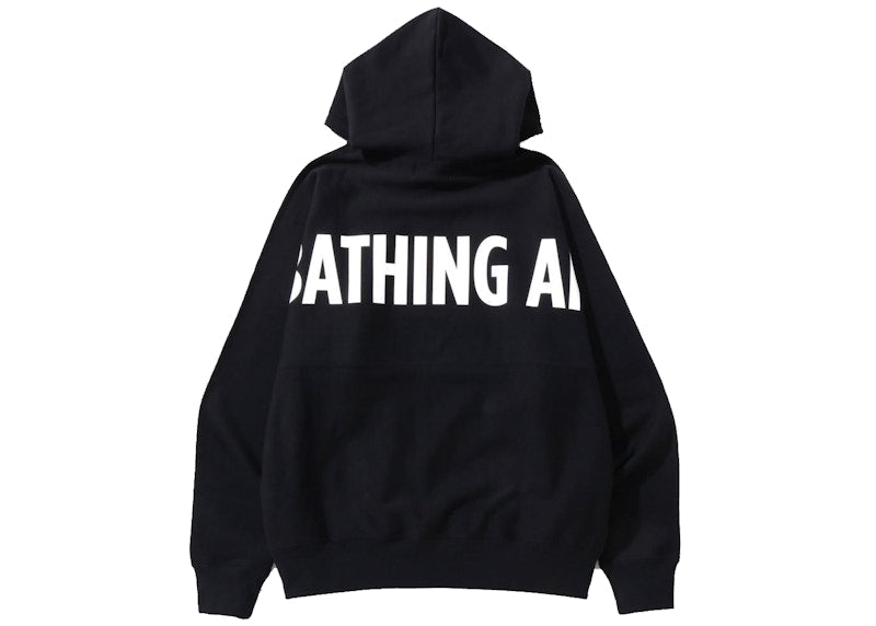 BAPE A Bathing Ape Loose Fit Pullover Hoodie Black