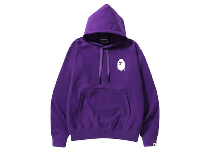 BAPE A Bathing Ape Loose Fit Pullover Hoodie Purple