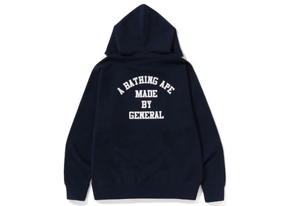 BAPE A Bathing Ape Relaxed Fit Full Zip Hoodie Navy