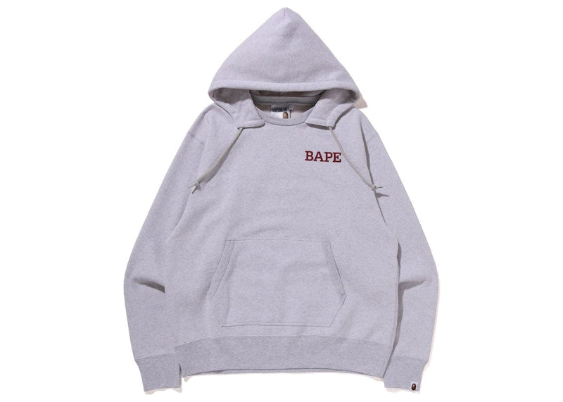 BAPE A Bathing Ape Relaxed Fit Pullover Hoodie (FW22) Grey
