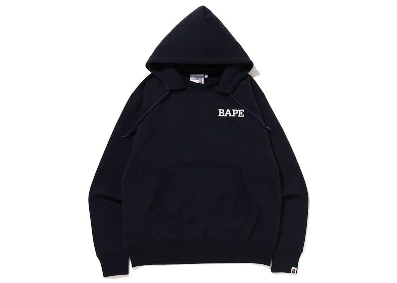BAPE A Bathing Ape Relaxed Fit Pullover Hoodie (FW22) Navy