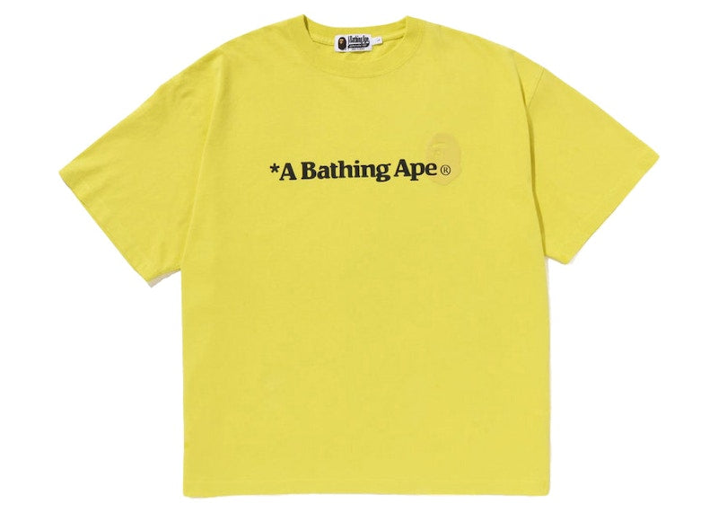 BAPE A Bathing Ape Relaxed Fit Tee Yellow