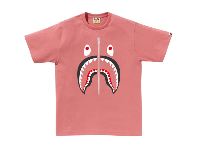 BAPE A Bathing Ape Shark Tee Pink