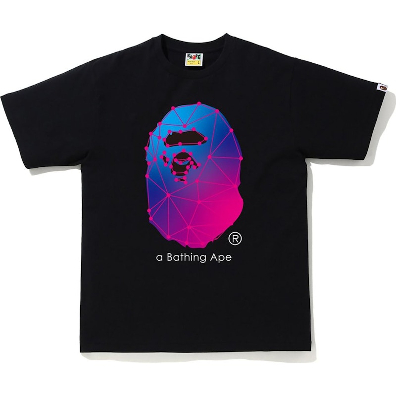BAPE A Bathing Ape Spider Web Tee Black