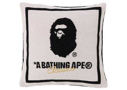 BAPE A Bathing Ape Square Cushion Ivory