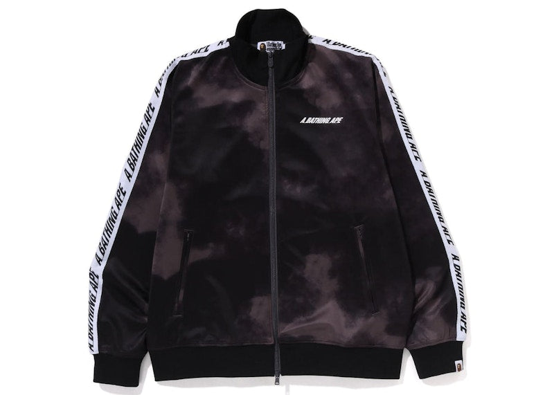 BAPE A Bathing Ape Tie Dye Track Jacket Grey