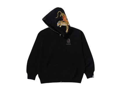 BAPE A Bathing Ape Tiger And Dragon Relaxed Fit Full Zip Hoodie Black