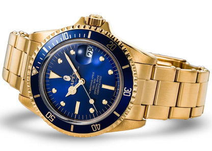 BAPE A Bathing Ape Type 1 Bapex Watch Gold Blue