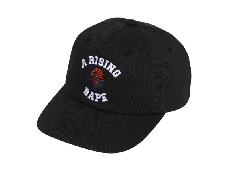 BAPE A Rising Bape Panel Cap Black