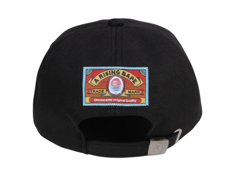 BAPE A Rising Bape Panel Cap Black