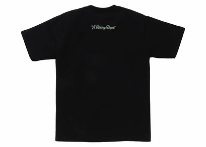 BAPE A Rising Bape Photo Tee Black