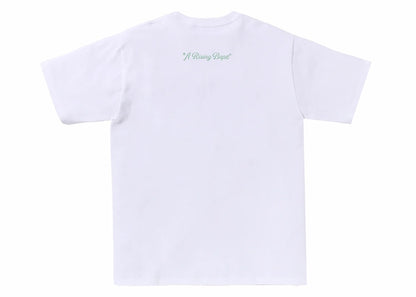 BAPE A Rising Bape Photo Tee White