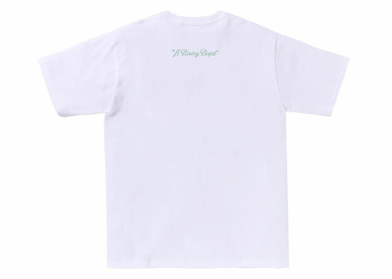 BAPE A Rising Bape Photo Tee White