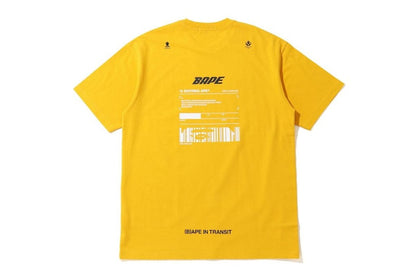BAPE A(B)Ape In Transit Oversized Tee Yellow
