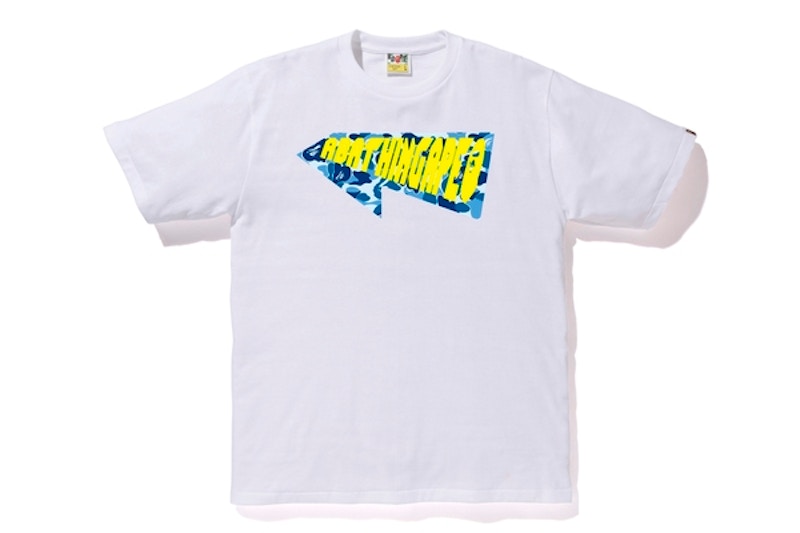 BAPE ABC Arrow Tee White/Blue