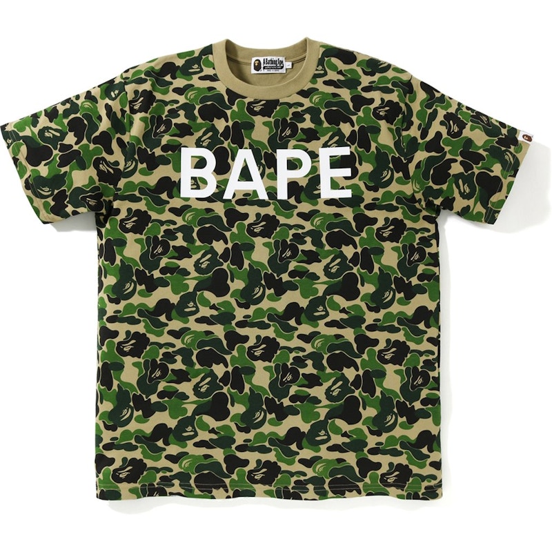 BAPE ABC Bape Relaxed Tee Green