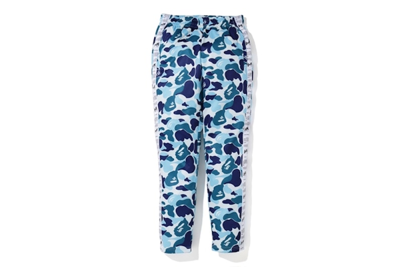 BAPE ABC Bapesta Tape Jersey Pants Blue