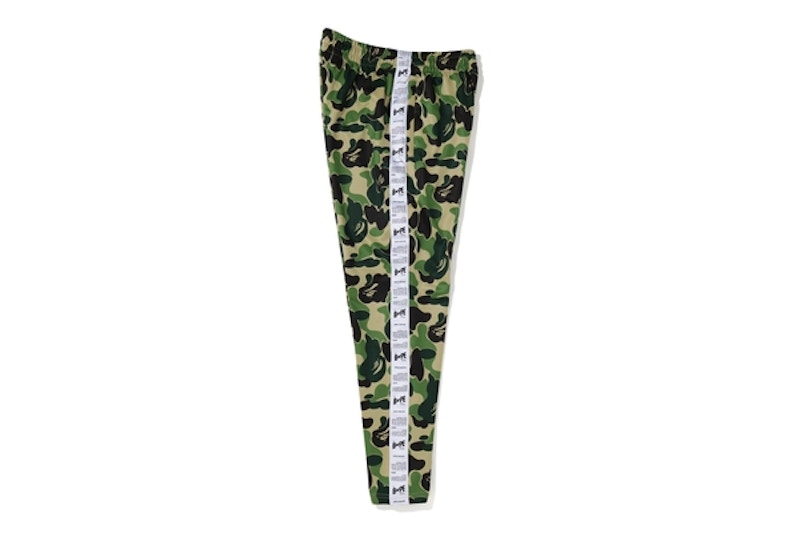 BAPE ABC Bapesta Tape Jersey Pants Green