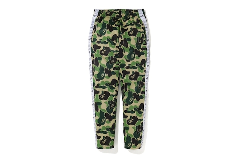 BAPE ABC Bapesta Tape Jersey Pants Green