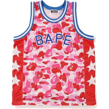 BAPE ABC Basketball Tank Top Pink