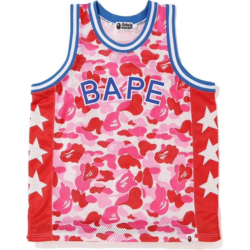 BAPE ABC Basketball Tank Top Pink