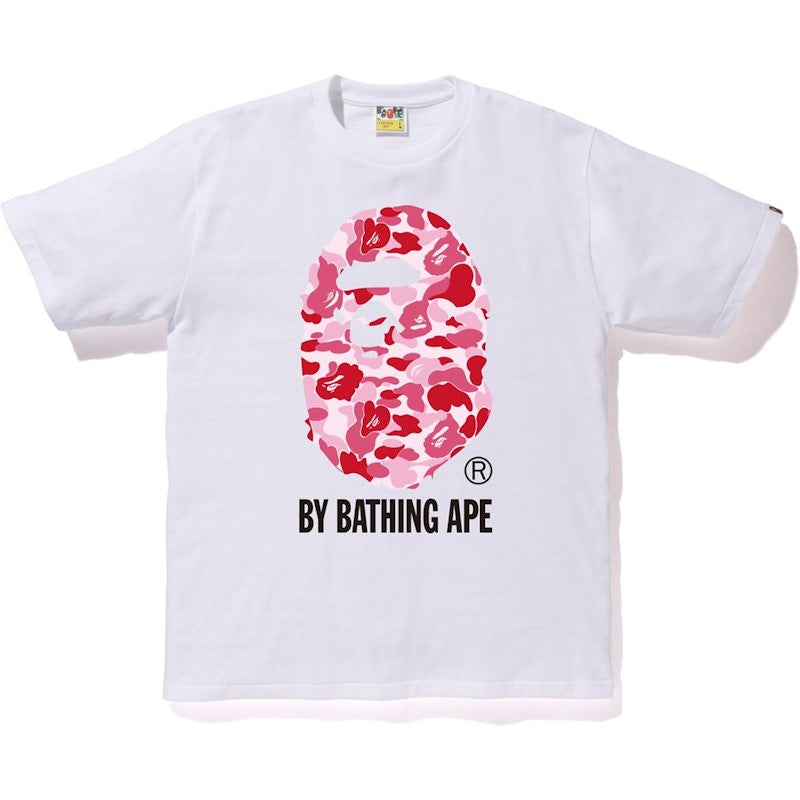 BAPE ABC By Bathing Tee White/Pink