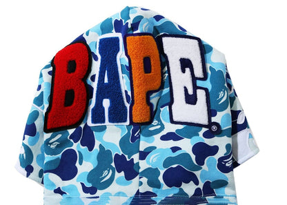 BAPE ABC Camo 2nd Ape Wide Fit Pullover Hoodie Blue