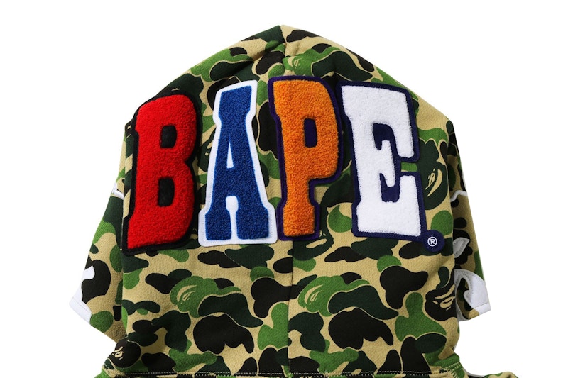 BAPE ABC Camo 2nd Ape Wide Fit Pullover Hoodie Green