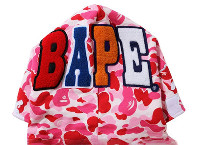BAPE ABC Camo 2nd Ape Wide Fit Pullover Hoodie Pink