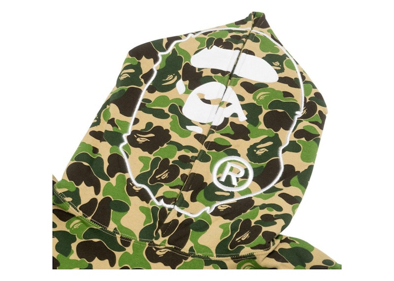 BAPE ABC Camo 2nd Ape Wide Pullover Hoodie Green