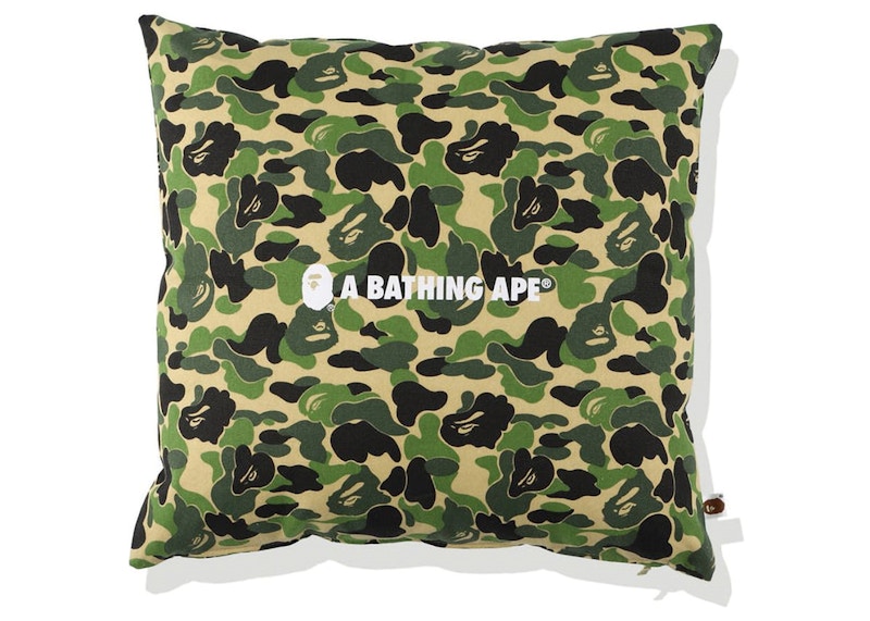 BAPE ABC Camo A Bathing Ape Square Cushion Green
