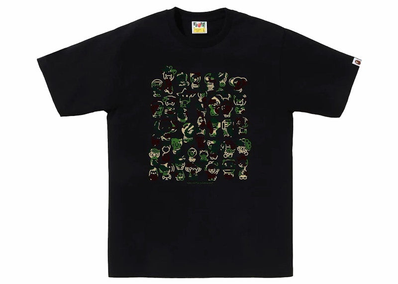 BAPE ABC Camo A To Z Tee Black/Green