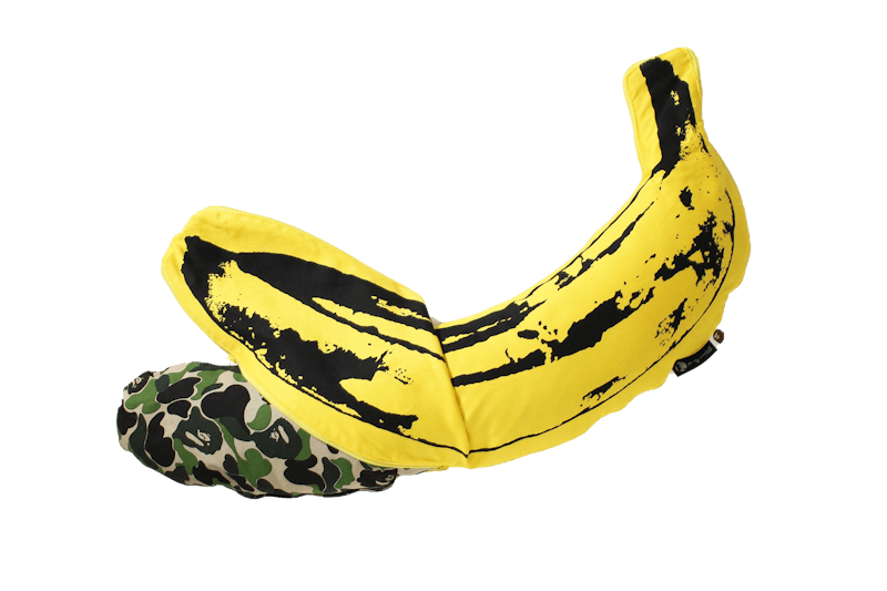 BAPE ABC Camo Andy Warhol Banana Cushion (Small) Green