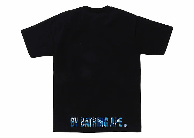 BAPE ABC Camo Ape Face Tee Black/Blue