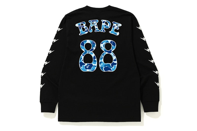 BAPE ABC Camo BAPE 88 L/S Tee Black/Blue