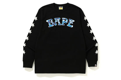 BAPE ABC Camo BAPE 88 L/S Tee Black/Blue