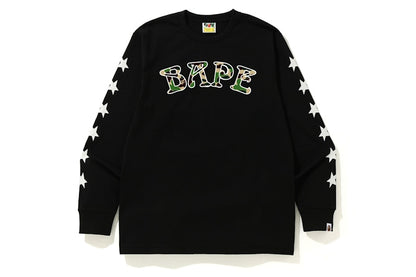 BAPE ABC Camo BAPE 88 L/S Tee Black/Green