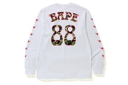 BAPE ABC Camo BAPE 88 L/S Tee White/Green