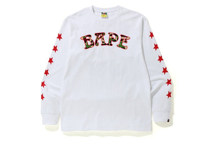 BAPE ABC Camo BAPE 88 L/S Tee White/Green
