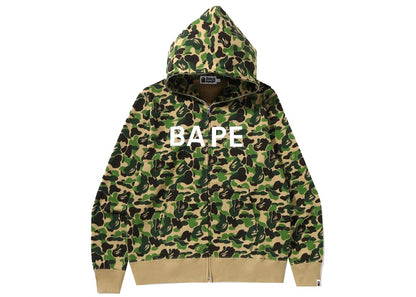 BAPE ABC Camo BAPE Full Zip Hoodie Green