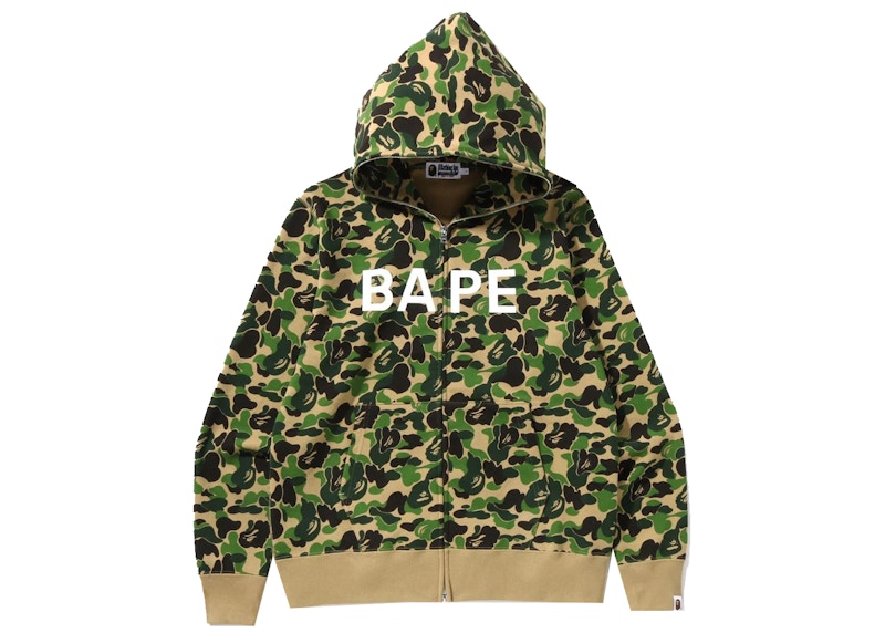 BAPE ABC Camo BAPE Full Zip Hoodie Green