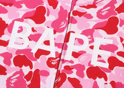 BAPE ABC Camo BAPE Full Zip Hoodie Pink