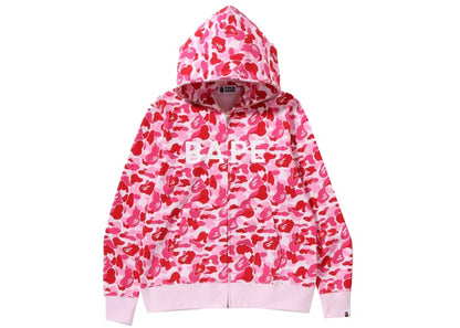 BAPE ABC Camo BAPE Full Zip Hoodie Pink