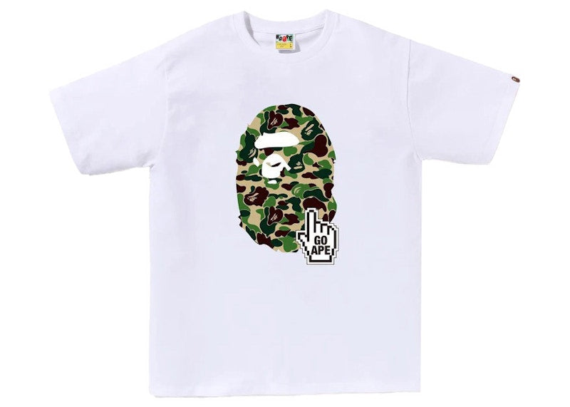 BAPE ABC Camo BAPE Online Tee White/Green