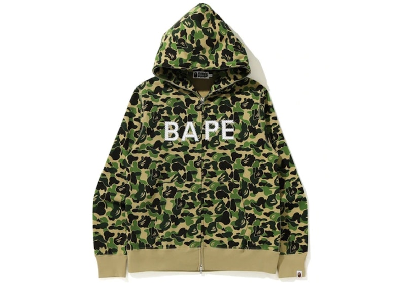 BAPE ABC Camo BAPE Swarvoski Full Zip Hoodie Green