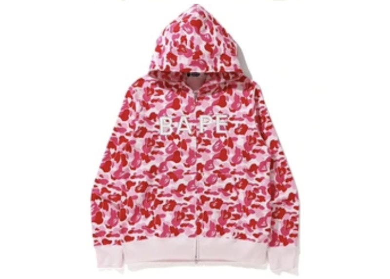 BAPE ABC Camo BAPE Swarvoski Full Zip Hoodie Pink