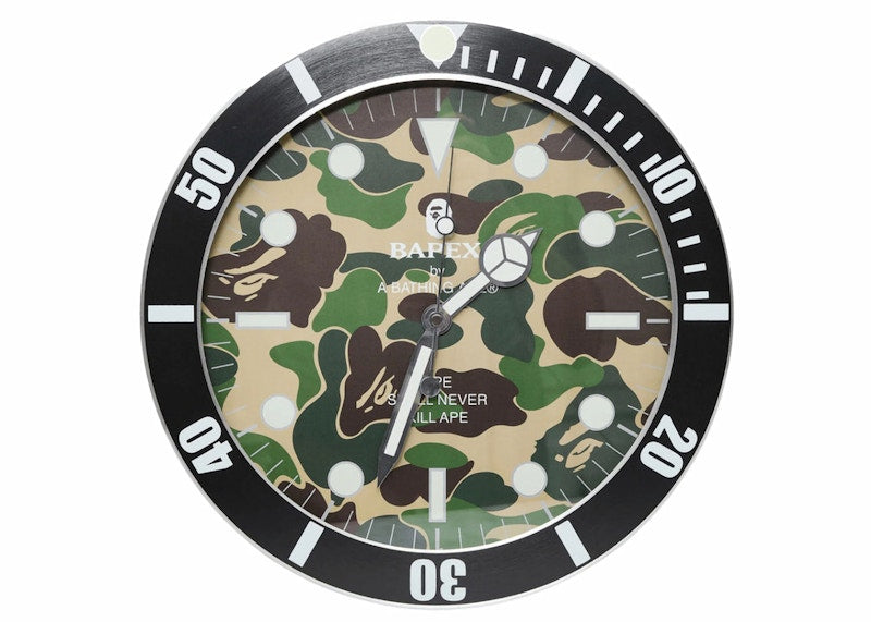 BAPE ABC Camo BAPEX Wall Clock Black