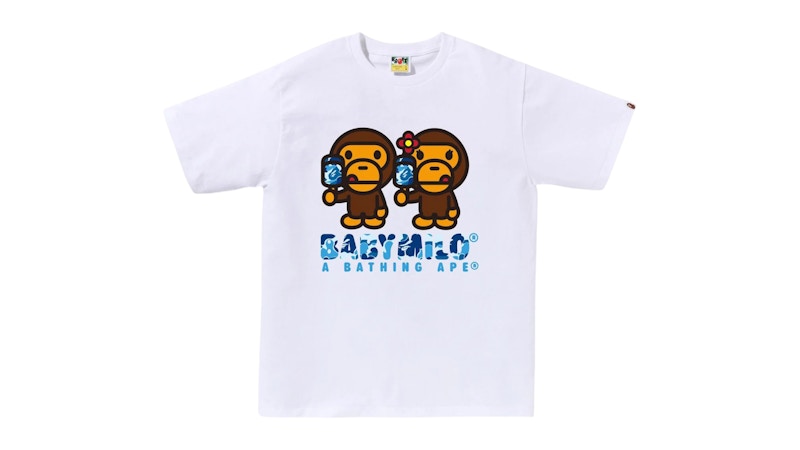 BAPE ABC Camo Baby Milo Ice Pop Summer Tee White