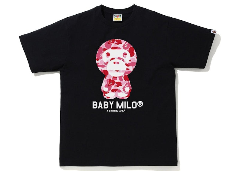 BAPE ABC Camo Baby Milo Tee Black/Pink